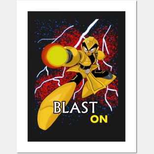 GOLDEN MEGAMAN BLAST Posters and Art